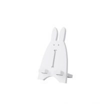 Cute Lovely Cartoon Cheap Wooden Phone Stand Bunny Shape Mobile Phone Holder